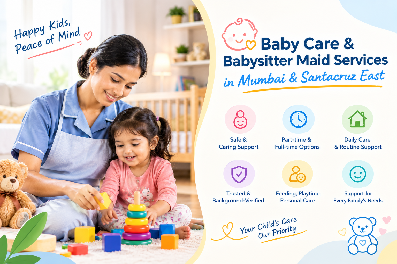 Baby care and babysitter service in Mumbai