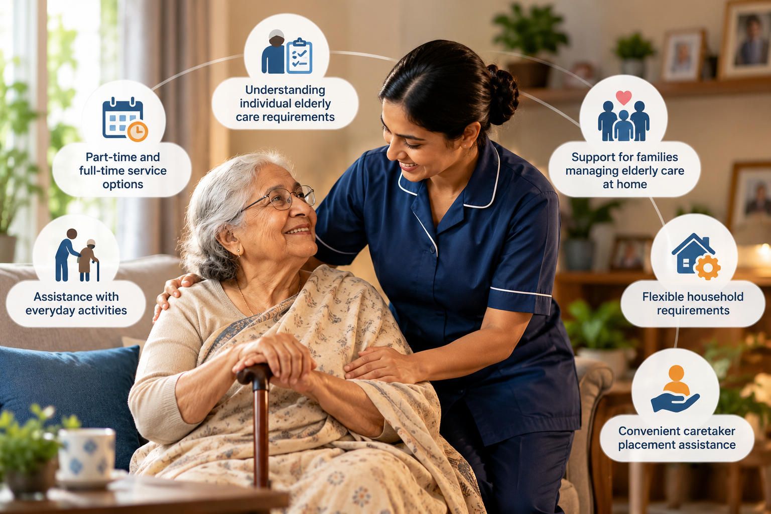 Elderly care support services in Santacruz East